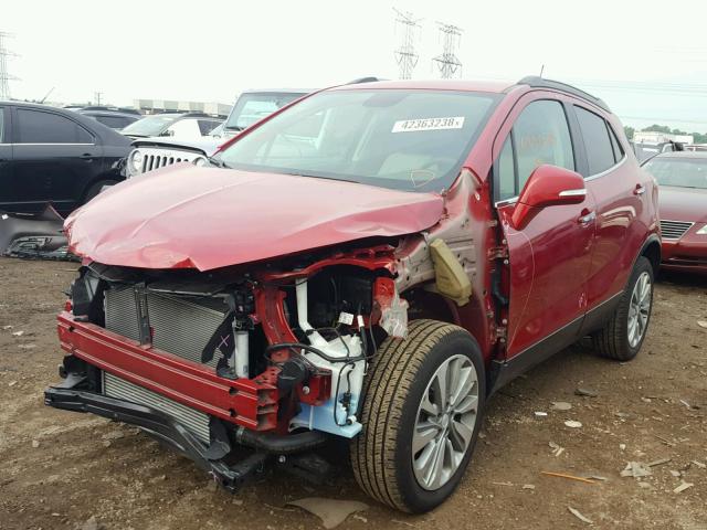 KL4CJESB7JB546624 - 2018 BUICK ENCORE PRE RED photo 2