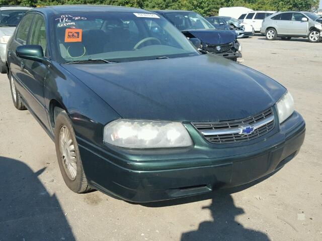 2G1WF55E529374132 - 2002 CHEVROLET IMPALA GREEN photo 1