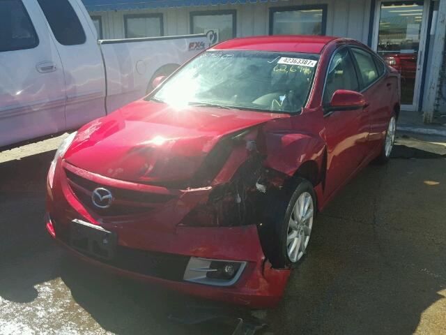 1YVHZ8DH9D5M02397 - 2013 MAZDA 6 TOURING RED photo 2