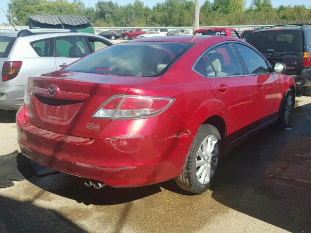 1YVHZ8DH9D5M02397 - 2013 MAZDA 6 TOURING RED photo 4