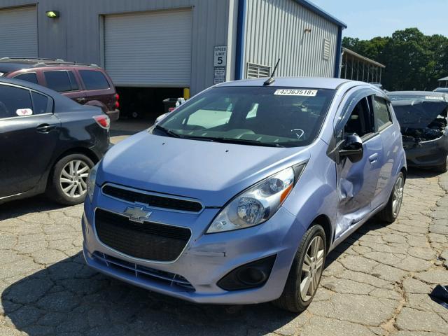 KL8CD6S98EC521272 - 2014 CHEVROLET SPARK 1LT BLUE photo 2