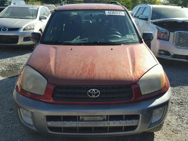 JTEHH20V526060368 - 2002 TOYOTA RAV4 RED photo 9