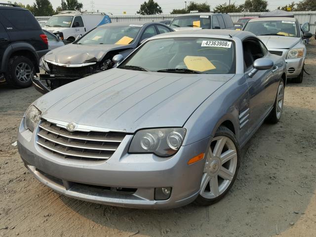 1C3AN69L74X004425 - 2004 CHRYSLER CROSSFIRE GRAY photo 2