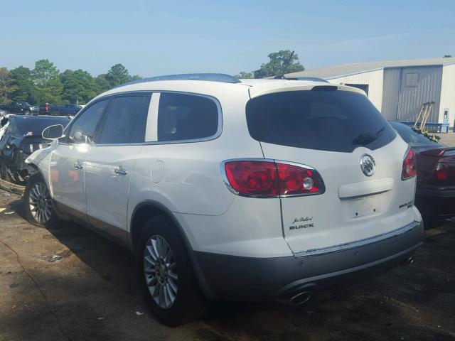 5GALRBED4AJ112727 - 2010 BUICK ENCLAVE CX WHITE photo 3