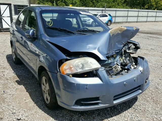 KL1TD56668B083516 - 2008 CHEVROLET AVEO BASE Niebieski zdjęcie 1