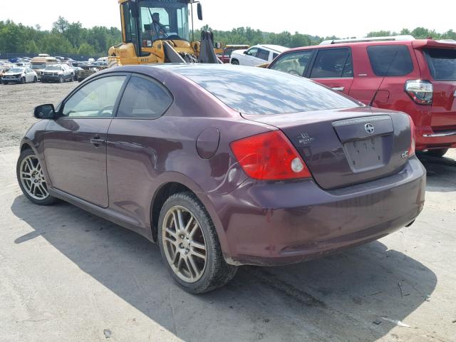 JTKDE177350033215 - 2005 TOYOTA SCION TC 紫色 照片 3