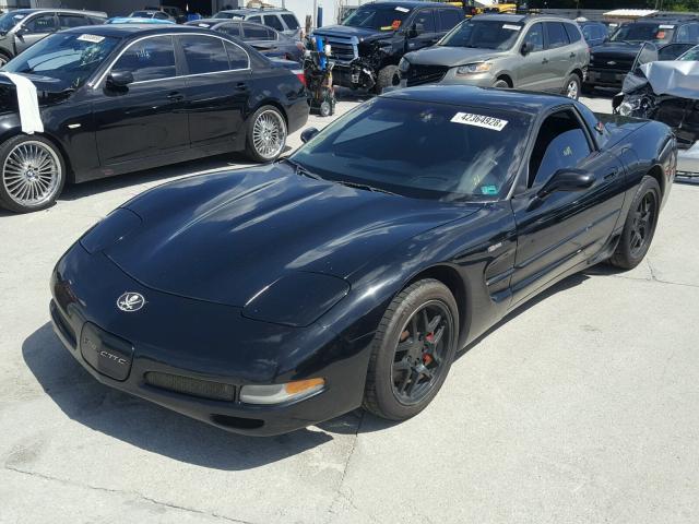 1G1YY12S225118310 - 2002 CHEVROLET CORVETTE Z BLACK photo 2