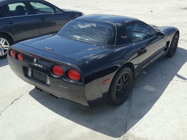 1G1YY12S225118310 - 2002 CHEVROLET CORVETTE Z BLACK photo 4