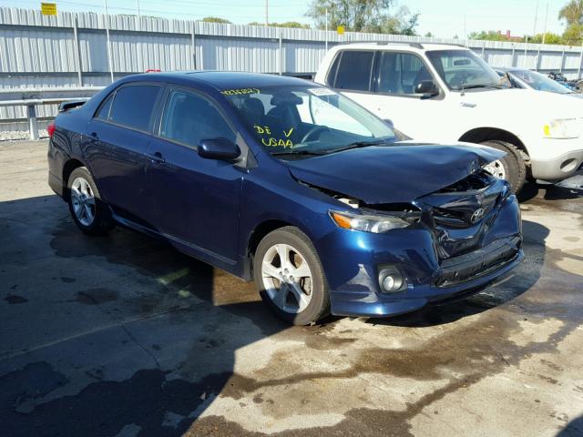 2T1BU4EE3BC671423 - 2011 TOYOTA COROLLA BA BLUE photo 1