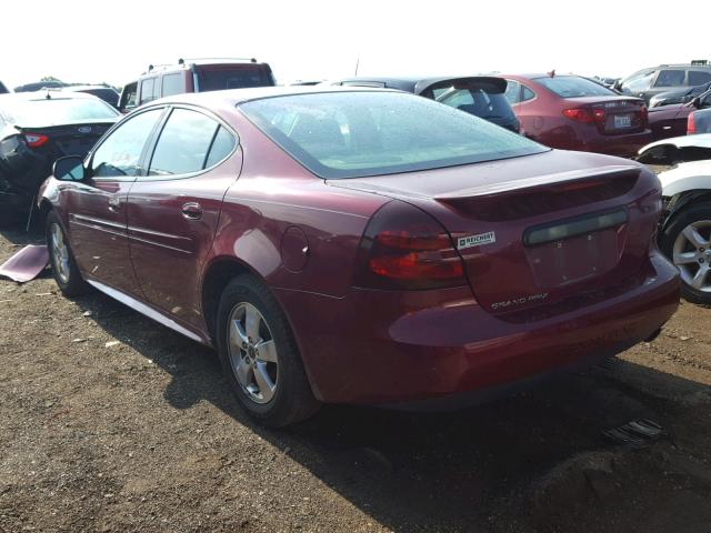 2G2WP522751212413 - 2005 PONTIAC GRAND PRIX BURGUNDY photo 3
