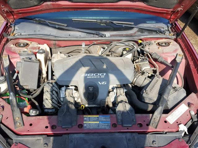 2G2WP522751212413 - 2005 PONTIAC GRAND PRIX BURGUNDY photo 7