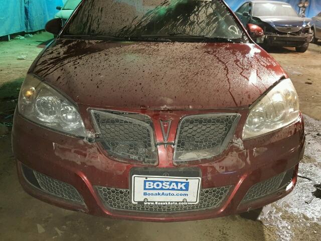 1G2ZA5E01A4128918 - 2010 PONTIAC G6 RED photo 9