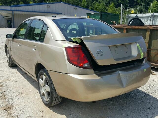 1G8AL55F77Z108671 - 2007 SATURN ION LEVEL GOLD photo 3