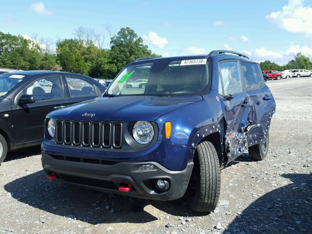 ZACCJBCB8HPF15000 - 2017 JEEP RENEGADE T PURPLE photo 2