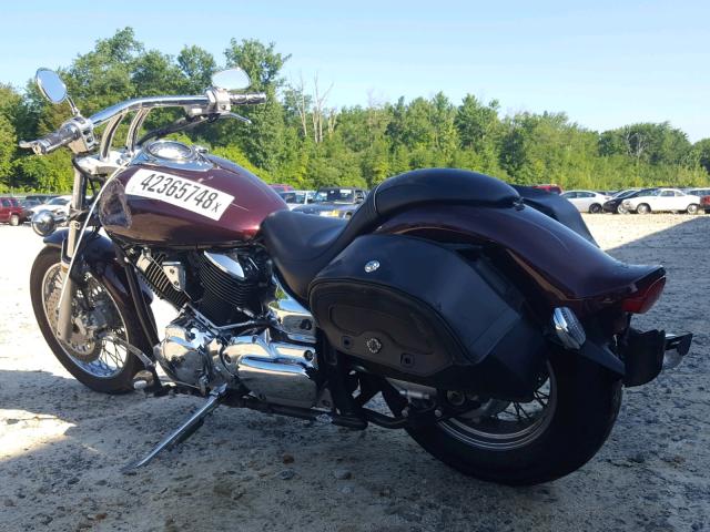 JYAVP11E17A097548 - 2007 YAMAHA XVS1100 MAROON photo 3