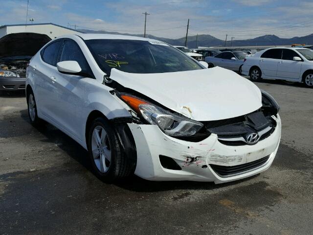 5NPDH4AE3DH234184 - 2013 HYUNDAI ELANTRA GL WHITE photo 1