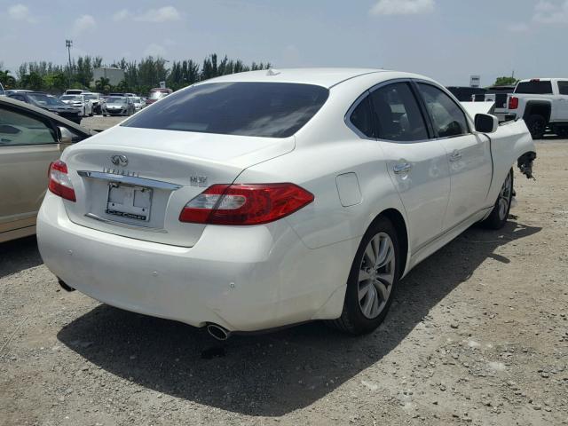 JN1BY1AP6DM513354 - 2013 INFINITI M37 WHITE photo 4