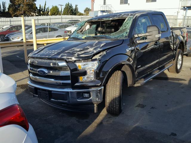 1FTEW1EG7HKE52687 - 2017 FORD F150 SUPER BLACK photo 2