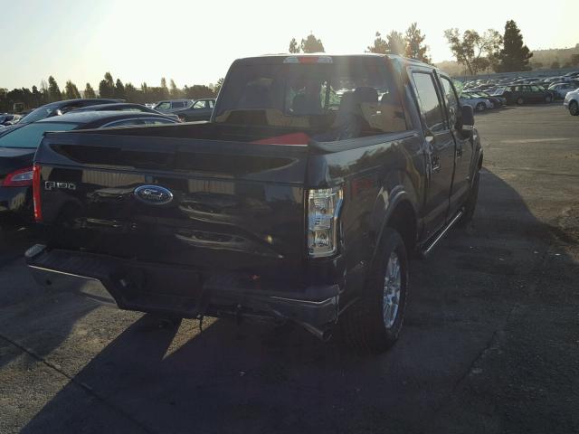 1FTEW1EG7HKE52687 - 2017 FORD F150 SUPER BLACK photo 4