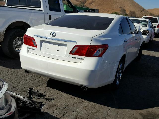 JTHBJ46G972011917 - 2007 LEXUS ES 350 WHITE photo 4