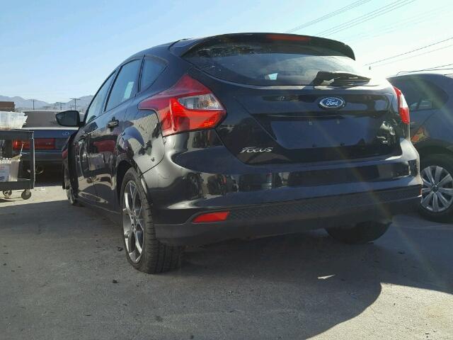 1FADP3K2XEL271219 - 2014 FORD FOCUS SE BLACK photo 3