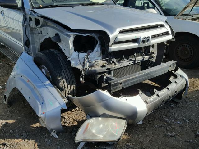 JTEZU14R130009171 - 2003 TOYOTA 4RUNNER SR SILVER photo 9