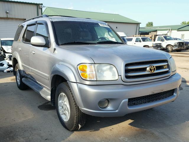 5TDBT48A12S061734 - 2002 TOYOTA SEQUOIA SILVER photo 1