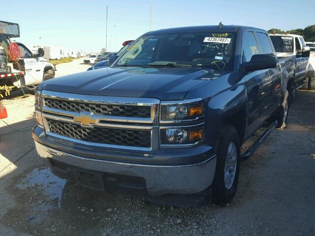 3GCPCREC0EG148584 - 2014 CHEVROLET SILVERADO BLUE photo 2