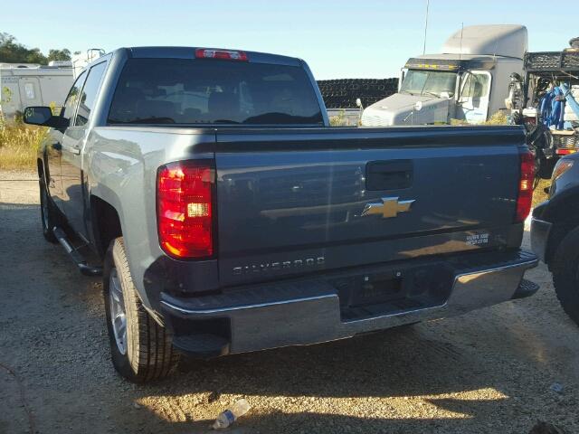 3GCPCREC0EG148584 - 2014 CHEVROLET SILVERADO BLUE photo 3