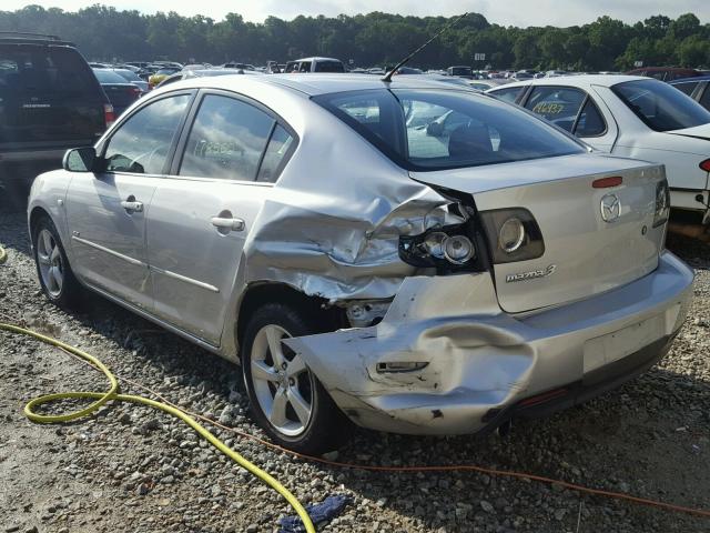 JM1BK123251266301 - 2005 MAZDA 3 S SILVER photo 3