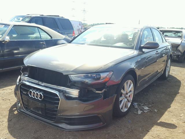 WAUHGAFC8DN052861 - 2013 AUDI A6 PRESTIG GRAY photo 2