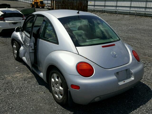 3VWCK21C03M411201 - 2003 VOLKSWAGEN NEW BEETLE ვერცხლისფერი ფოტო 3