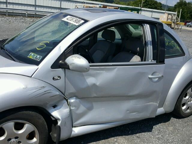 3VWCK21C03M411201 - 2003 VOLKSWAGEN NEW BEETLE ვერცხლისფერი ფოტო 9