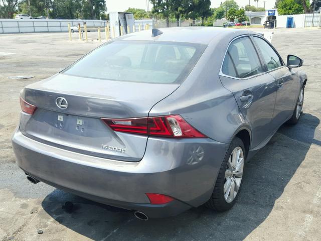 JTHBA1D2XG5036183 - 2016 LEXUS IS 200T GRAY photo 4