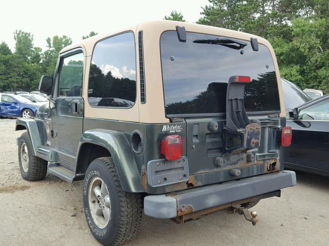 1J4FY49S4WP710852 - 1998 JEEP WRANGLER GREEN photo 3