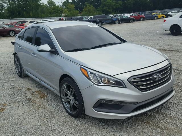 5NPE34AF8FH124942 - 2015 HYUNDAI SONATA SPO SILVER photo 1