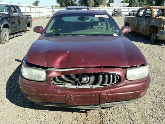 1G4HR54K02U263162 - 2002 BUICK LESABRE LI BURGUNDY photo 9