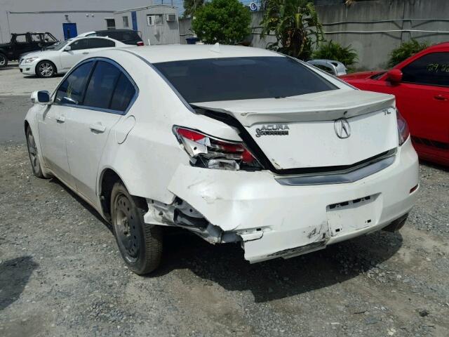 19UUA8F58CA005723 - 2012 ACURA TL WHITE photo 3