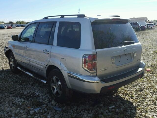 5FNYF18616B009865 - 2006 HONDA PILOT EX SILVER photo 3