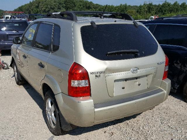 KM8JM12BX6U249433 - 2006 HYUNDAI TUCSON GL TAN photo 3