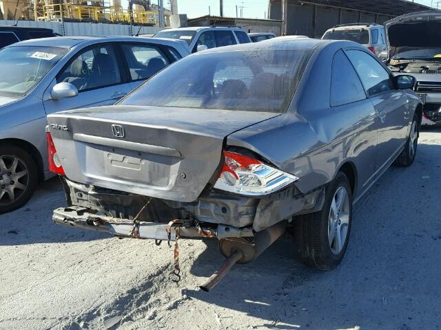 1HGEM229X4L081337 - 2004 HONDA CIVIC EX SILVER photo 4