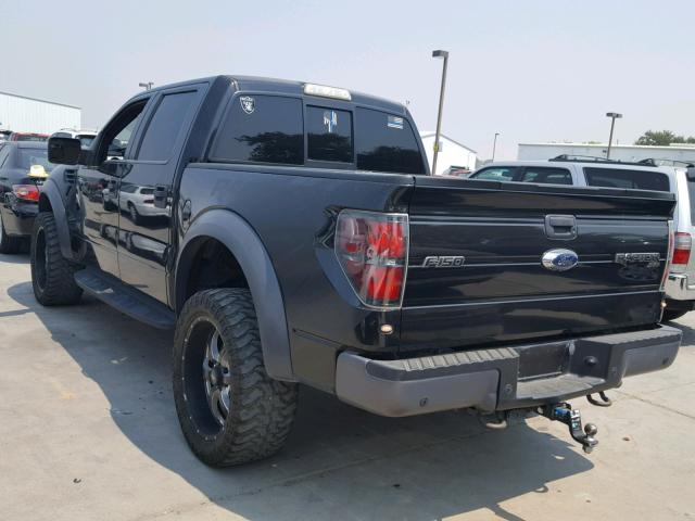 1FTFW1R68EFC72967 - 2014 FORD F150 SVT R BLACK photo 3