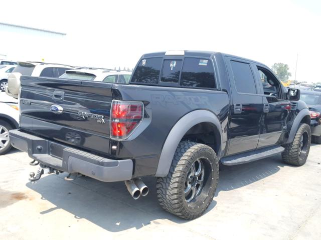 1FTFW1R68EFC72967 - 2014 FORD F150 SVT R BLACK photo 4