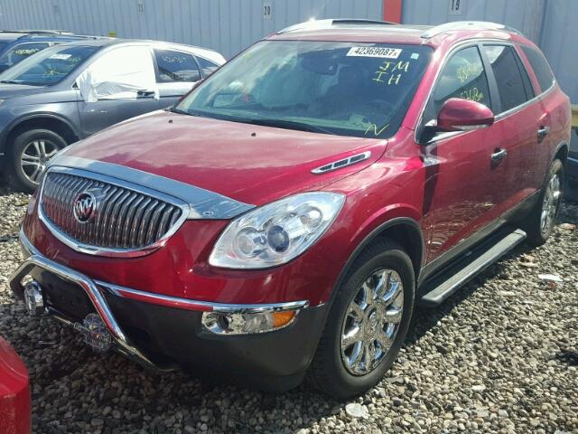 5GAKVCED3CJ341092 - 2012 BUICK ENCLAVE RED photo 2