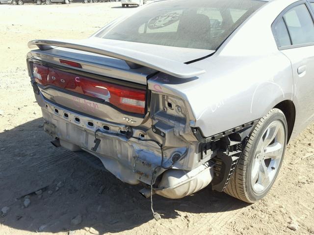 2C3CDXCT4EH217672 - 2014 DODGE CHARGER R/ SILVER photo 9