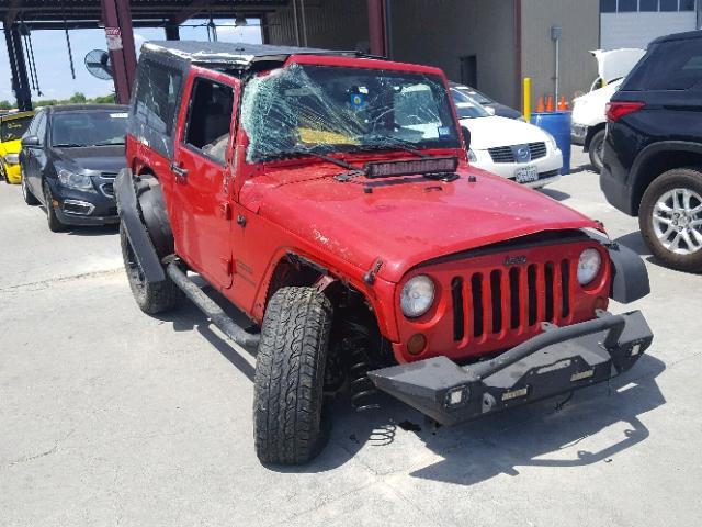 1J4AA2D19AL166222 - 2010 JEEP WRANGLER S RED photo 1
