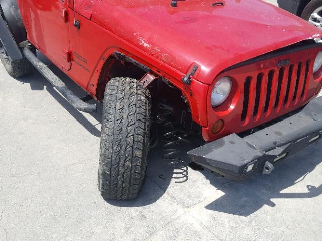 1J4AA2D19AL166222 - 2010 JEEP WRANGLER S RED photo 9