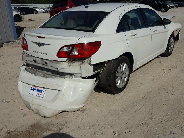 1C3LC46K58N111781 - 2008 CHRYSLER SEBRING WHITE photo 4