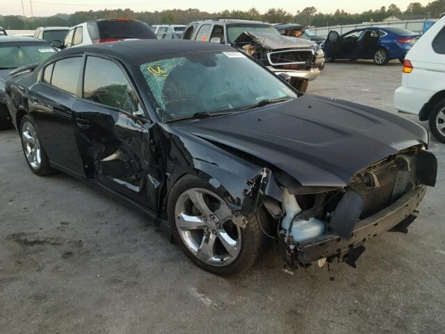 2C3CDXCT6DH730825 - 2013 DODGE CHARGER BLACK photo 1