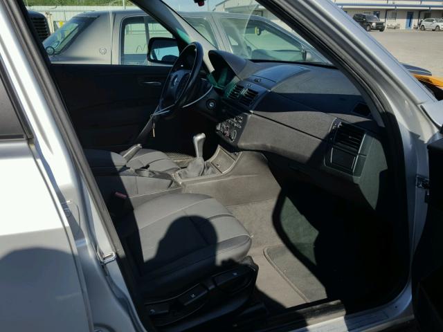 WBXPA73475WA78594 - 2005 BMW X3 2.5I SILVER photo 5